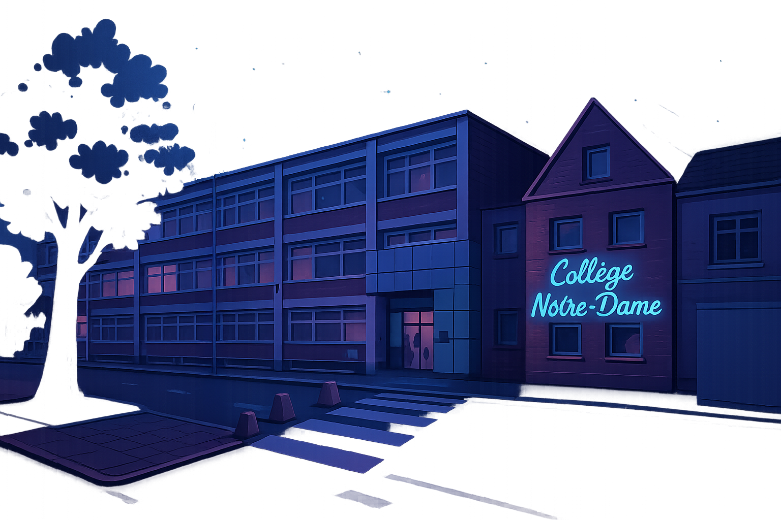 Illustration du Collège - Mode Nuit